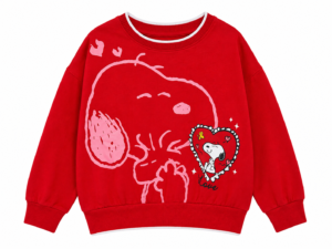 Suéter Infantil Peanuts Snoopy Rojo – Diseño Original, Cómodo y Suave, Talla 7-8