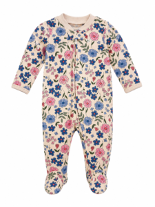 Body Bebé Carter’s Beige con Flores de Colores – Suave y Cómodo, Talla 3 Meses