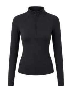 Chaqueta Deportiva Negra Avia Mujer – Ajuste Fit, Tela Stretch, Talla S