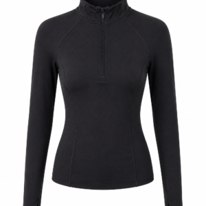 Chaqueta Deportiva Negra Avia Mujer – Ajuste Fit, Tela Stretch, Talla S