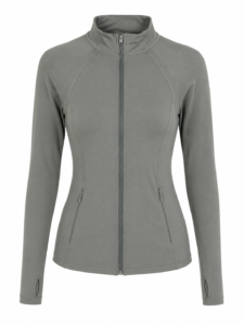 Chaqueta Deportiva Avia Black Lapis Mujer – Ajuste Fit, Tela Stretch, Cierre Completo, Talla XL