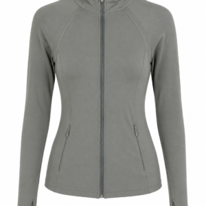 Chaqueta Deportiva Avia Black Lapis Mujer – Ajuste Fit, Tela Stretch, Cierre Completo, Talla XL