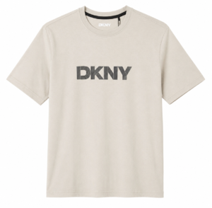 Franela Caballero DKNY Beige – Manga Corta, Estilo Urbano Premium